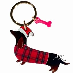 Dachshund Santa Keychain 🌲 Christmas 🐾 Doxie Wiener